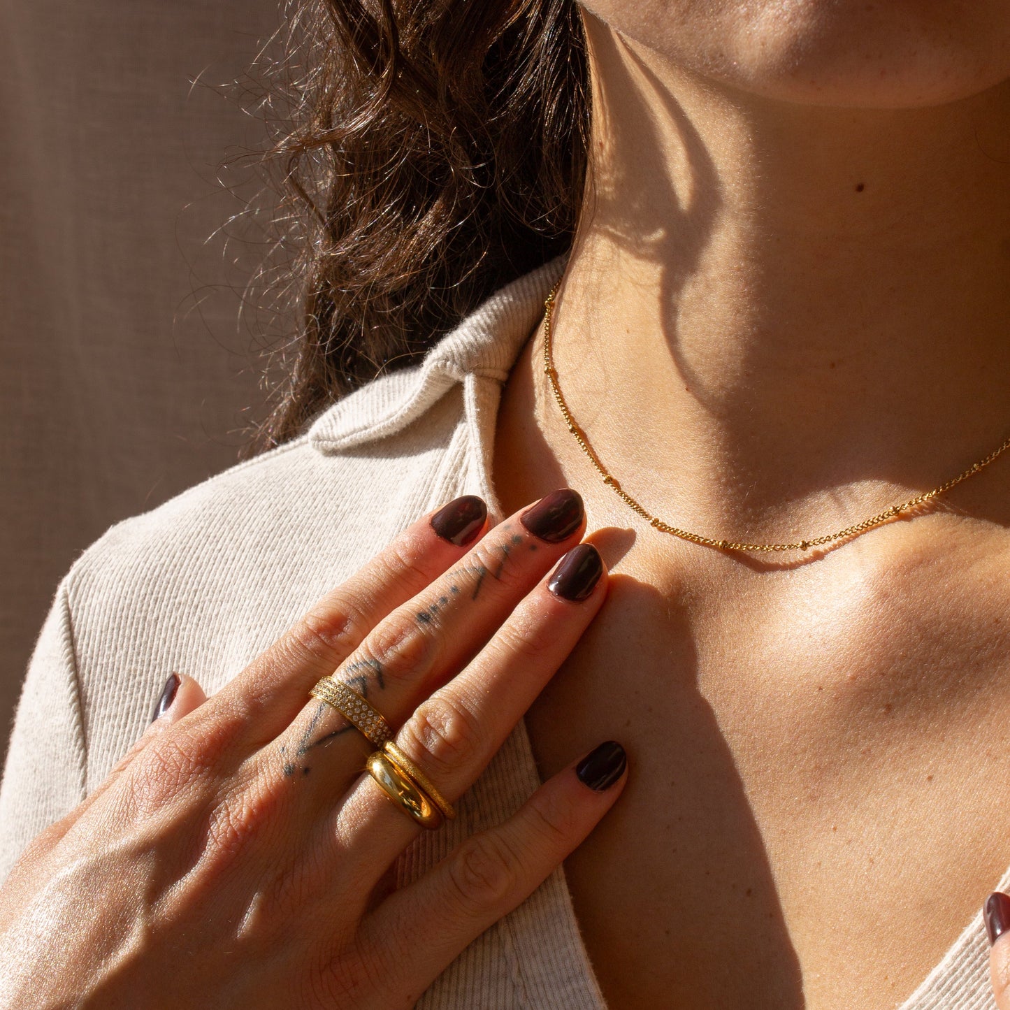 Jolie Beaded Chain Necklace