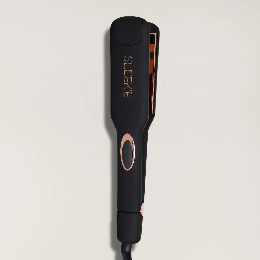 SLEEK'E HAIR 2-Inch Titanium Flat Iron – Black & Rose Gold