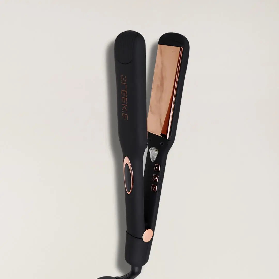 SLEEK'E HAIR 2-Inch Titanium Flat Iron – Black & Rose Gold