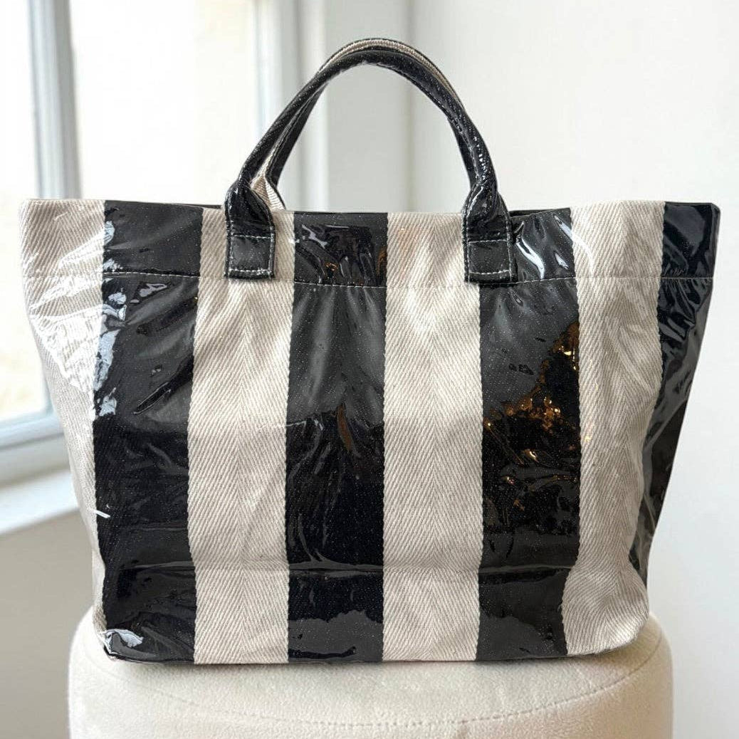 The Bag Waterproof Tote in Stripe