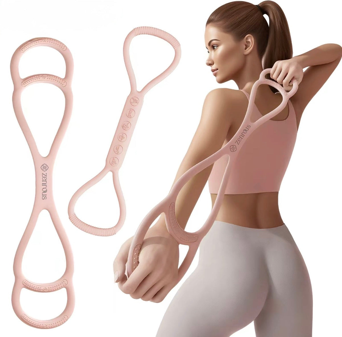 FlexTone 8-Shaped Resistance Bands for Full-Body Workouts