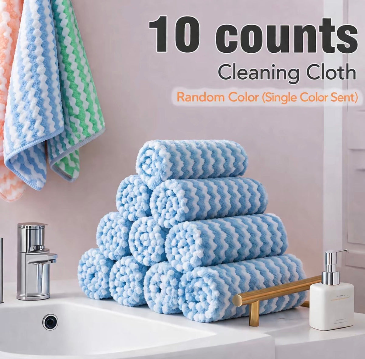 CleanPro Microfiber Cleaning Cloths | Multi-Surface Set