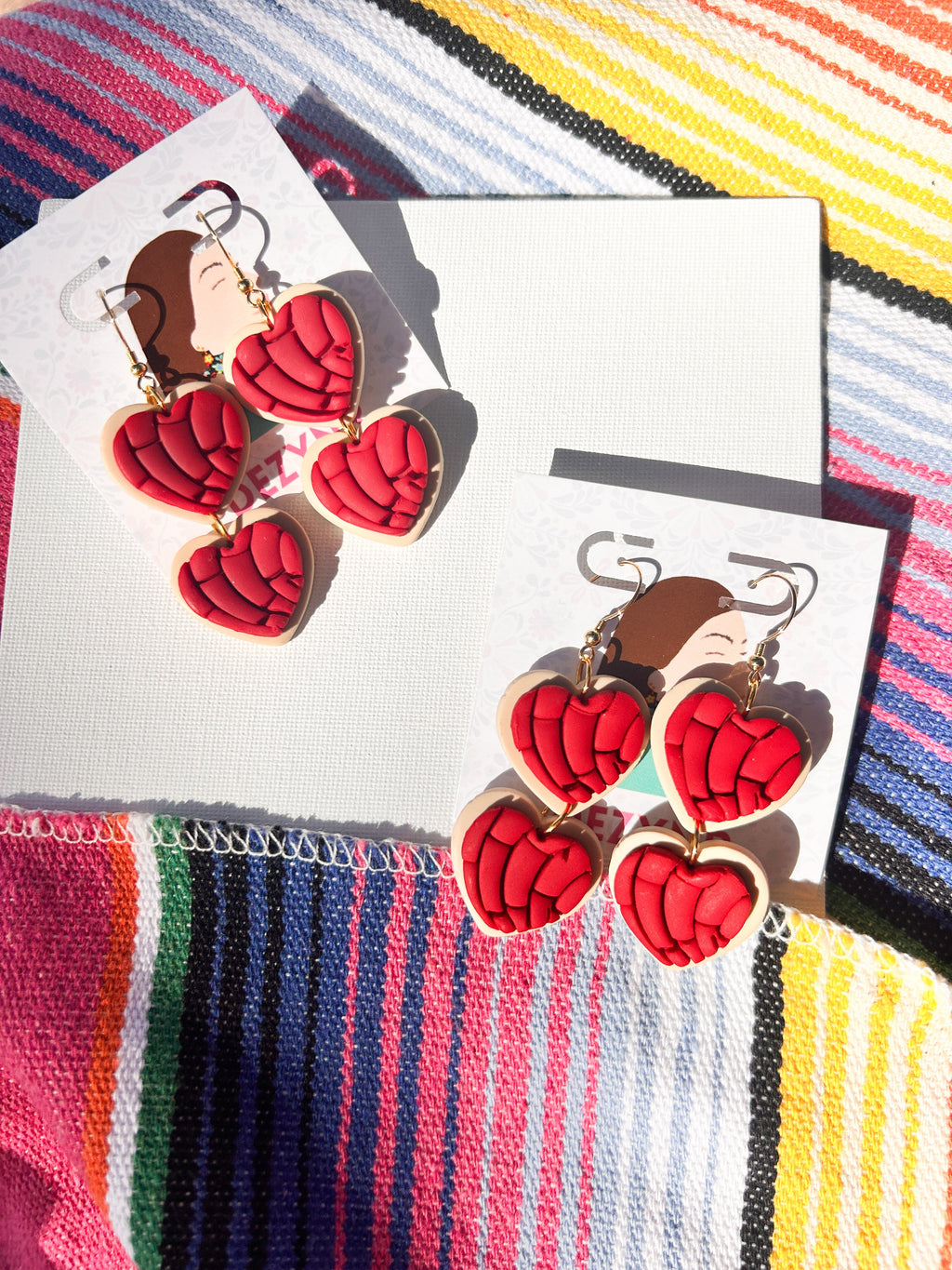 Red Concha Hearts