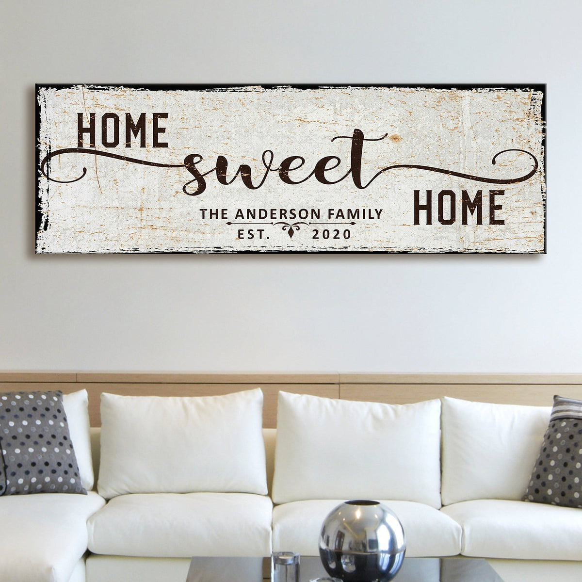 Home Sweet Home Gallery-Wrapped Canvas Sign
