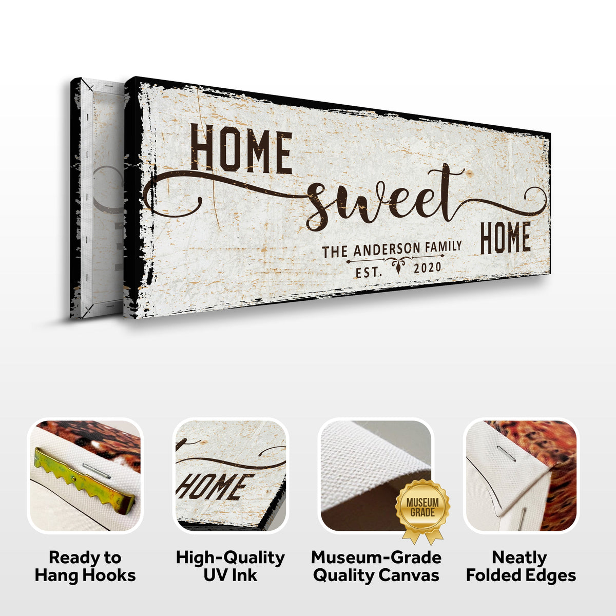 Home Sweet Home Gallery-Wrapped Canvas Sign