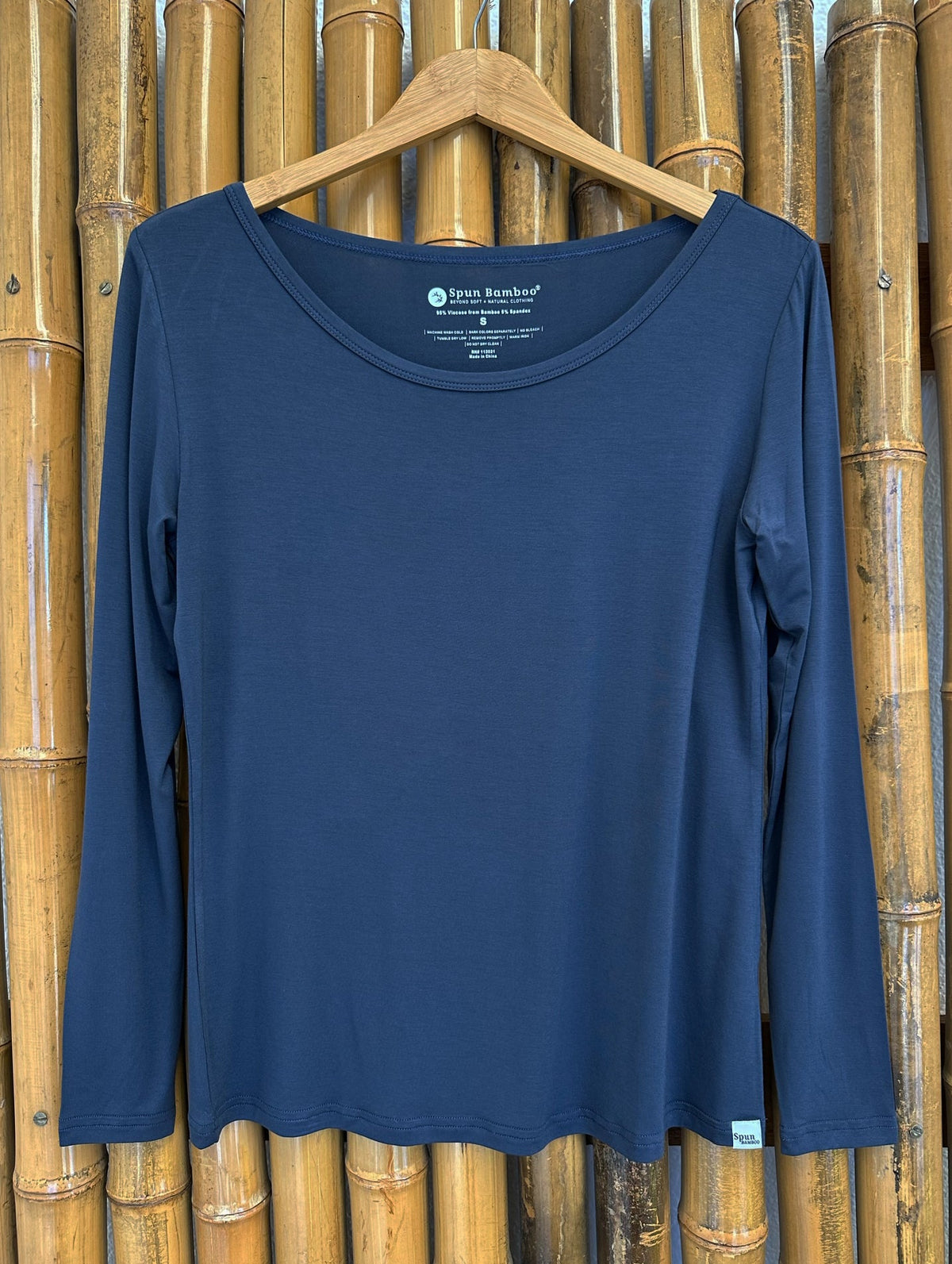 Spun Bamboo Women's Long-Sleeve Lounge T-Shirt – Bamboo Viscose Blend
