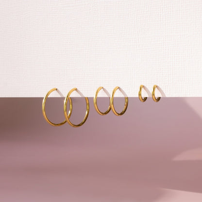Medium Classic Clicker Hoop Earrings