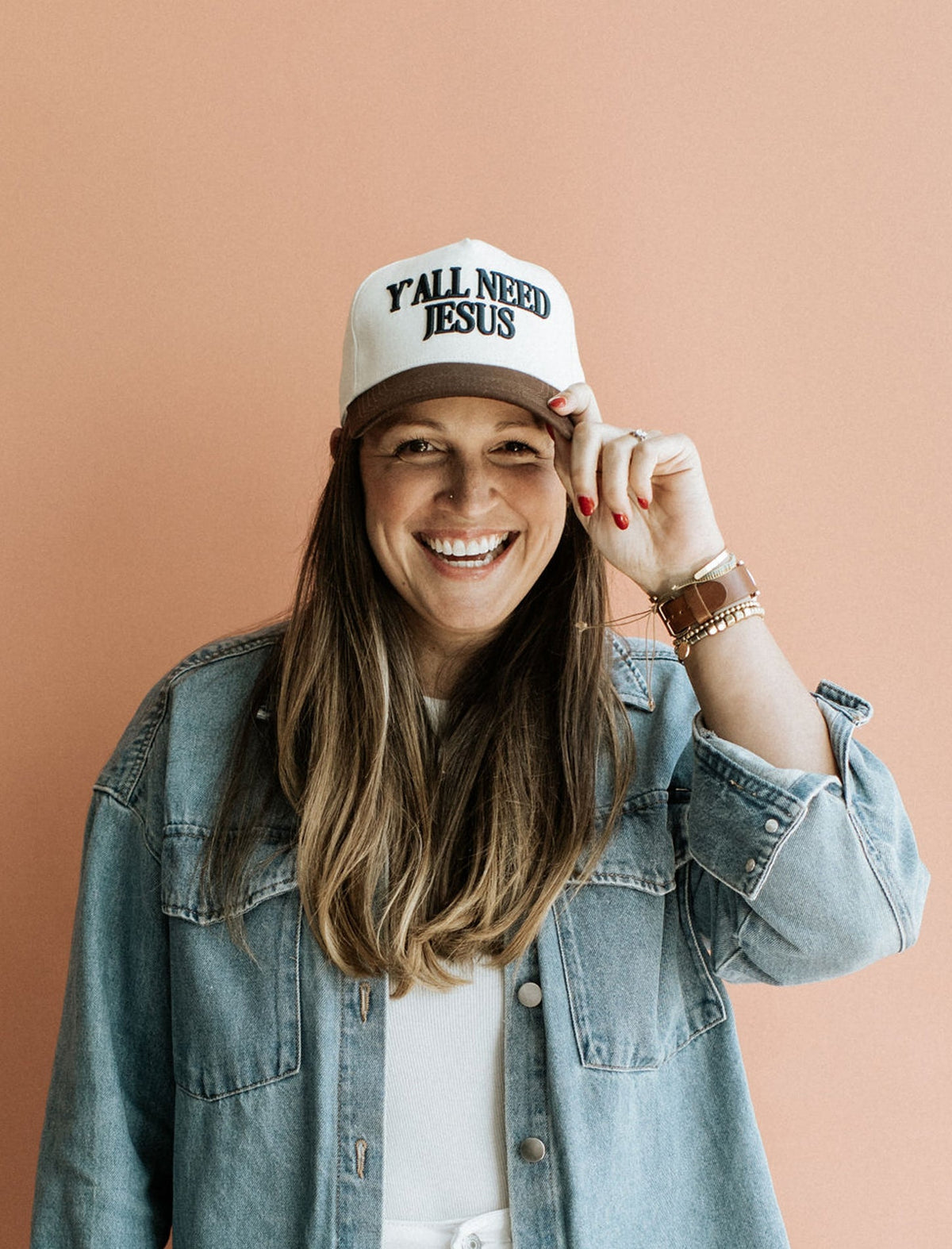 Y'all Need Jesus Embroidered Cotton Baseball Hat - Adjustable Unisex Cap