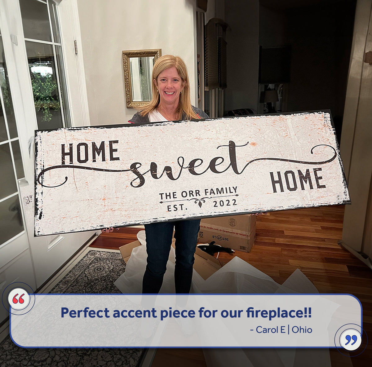 Home Sweet Home Gallery-Wrapped Canvas Sign