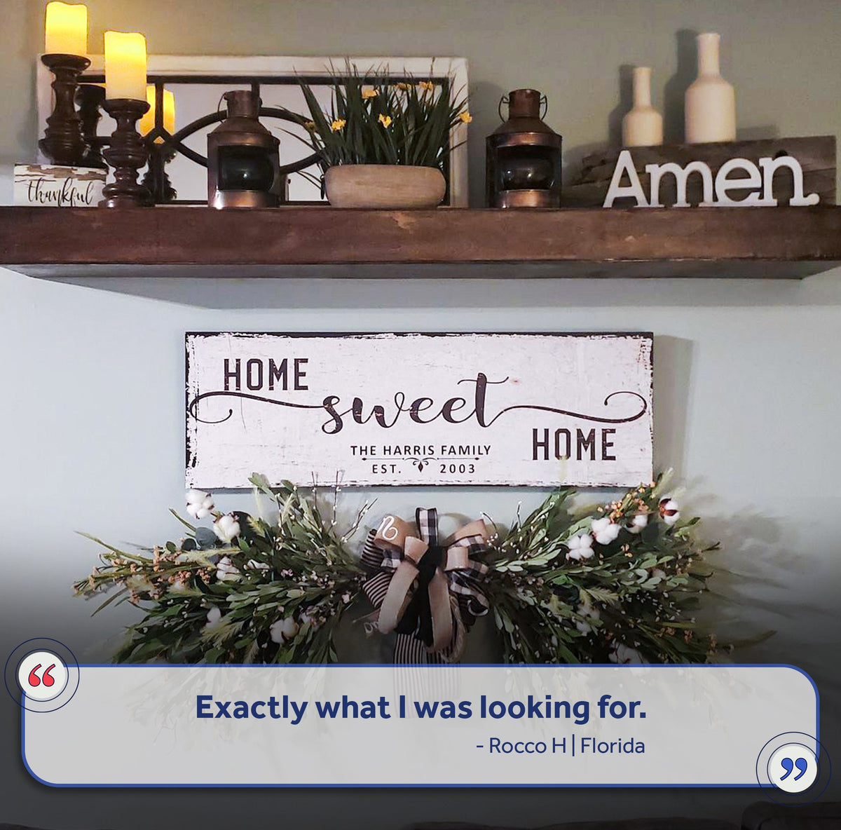 Home Sweet Home Gallery-Wrapped Canvas Sign