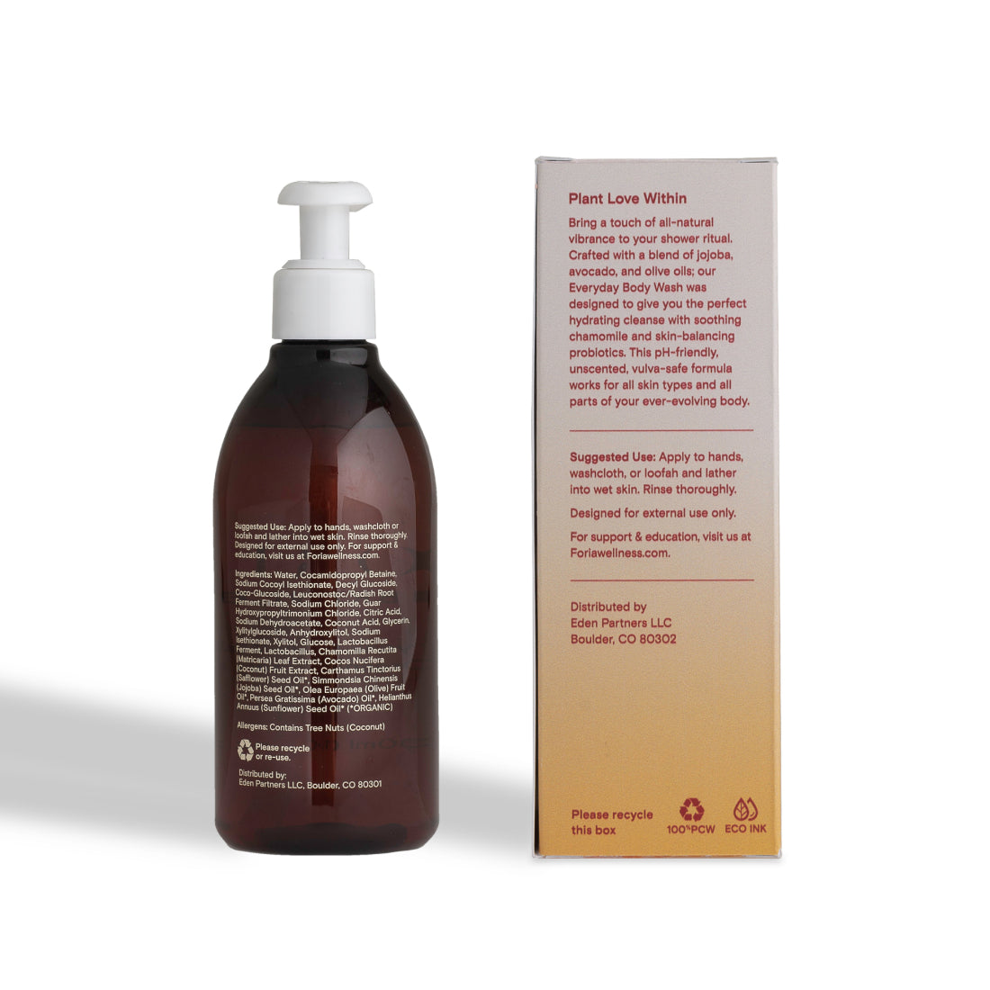 Foria Everyday Body Wash with Organic Botanicals, 300 mL