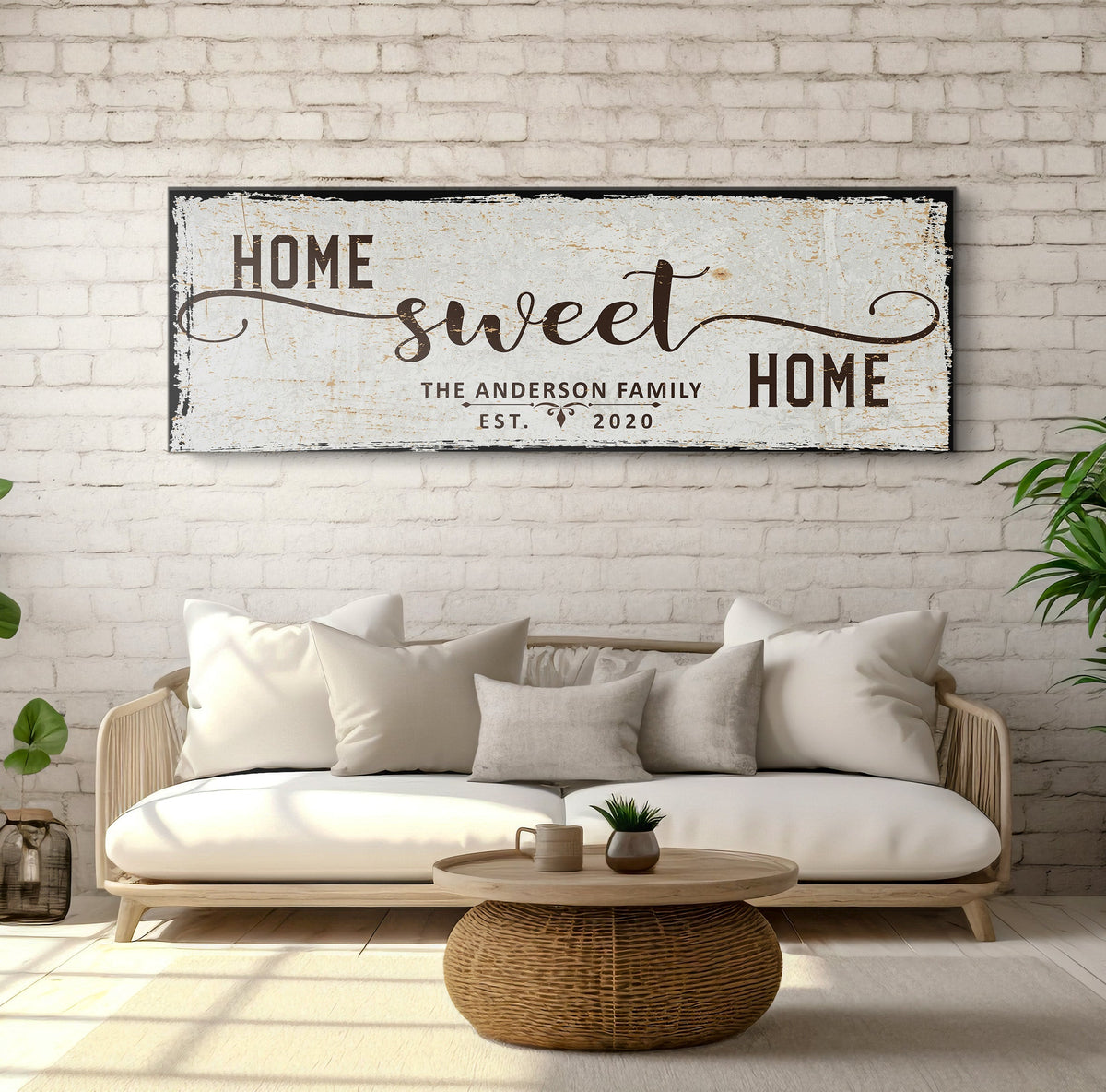 Home Sweet Home Gallery-Wrapped Canvas Sign