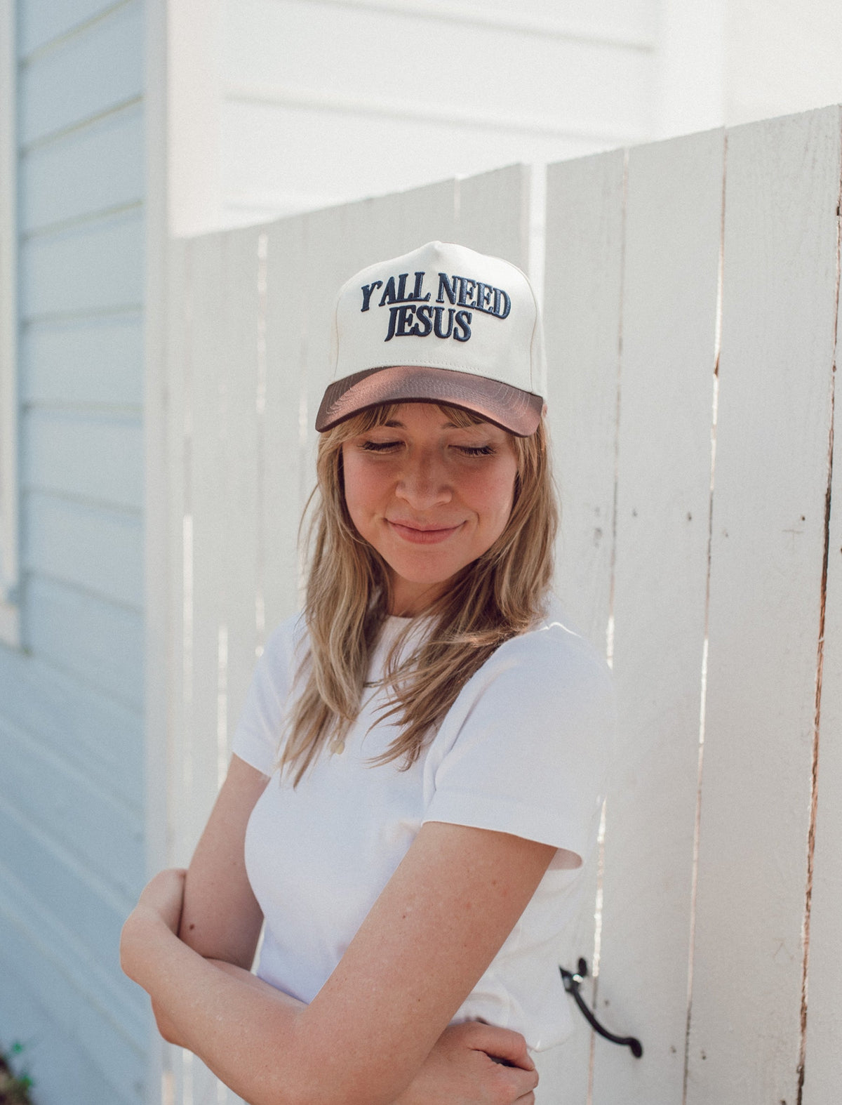 Y'all Need Jesus Embroidered Cotton Baseball Hat - Adjustable Unisex Cap