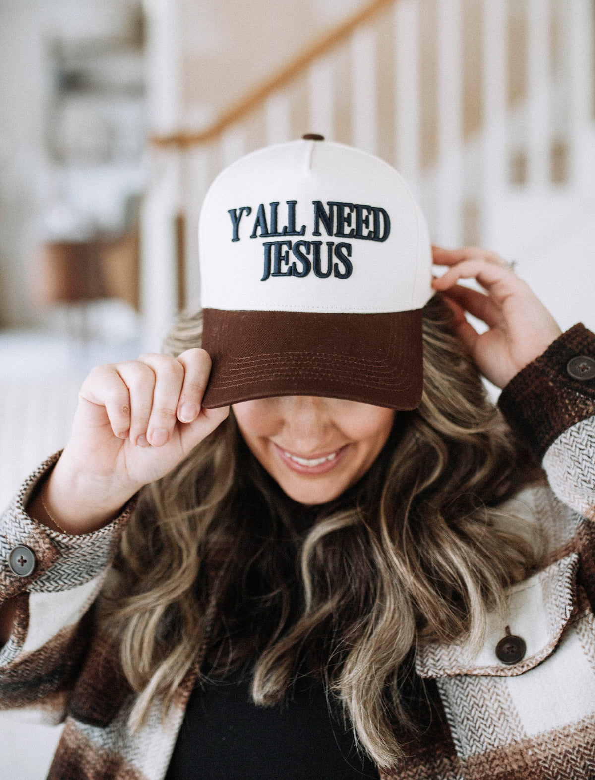 Y'all Need Jesus Embroidered Cotton Baseball Hat - Adjustable Unisex Cap