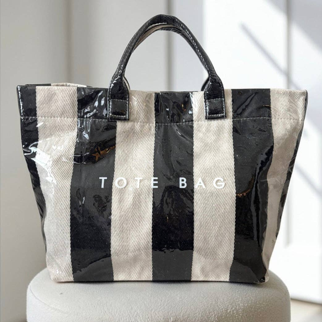 The Bag Waterproof Tote in Stripe