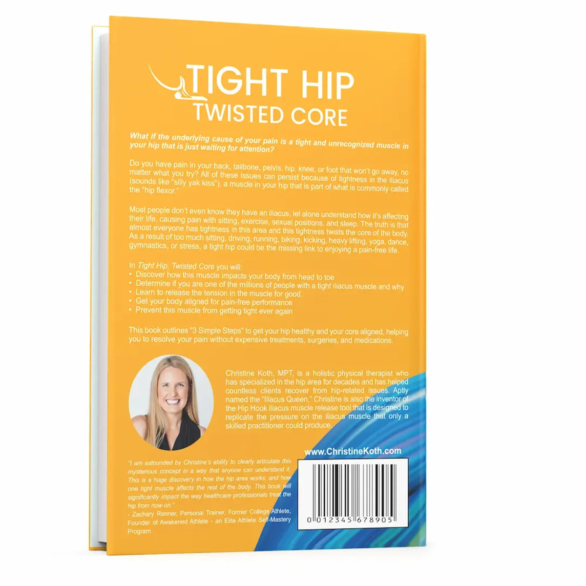 Tight Hip, Twisted Core Book by Christine Koth, PT – Iliacus Pain Relief Guide