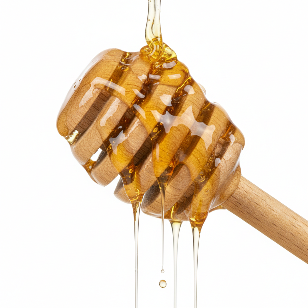Honey Dipper - 6 Inch Wooden Honey Drizzler Spoon