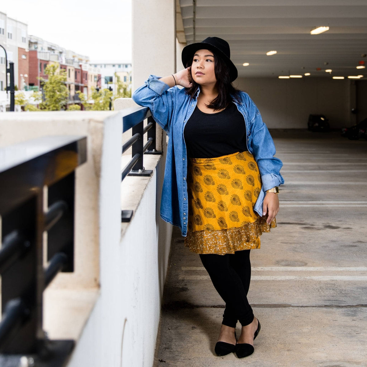 Darn Good Yarn Original Recycled Sari Wrap Skirt – Reversible & Adjustable